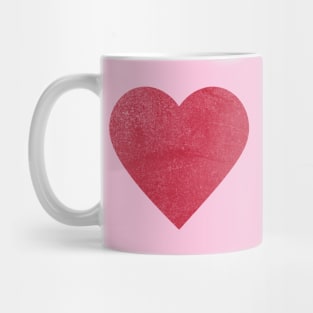 Retro Distressed Valentine Love Heart Mug